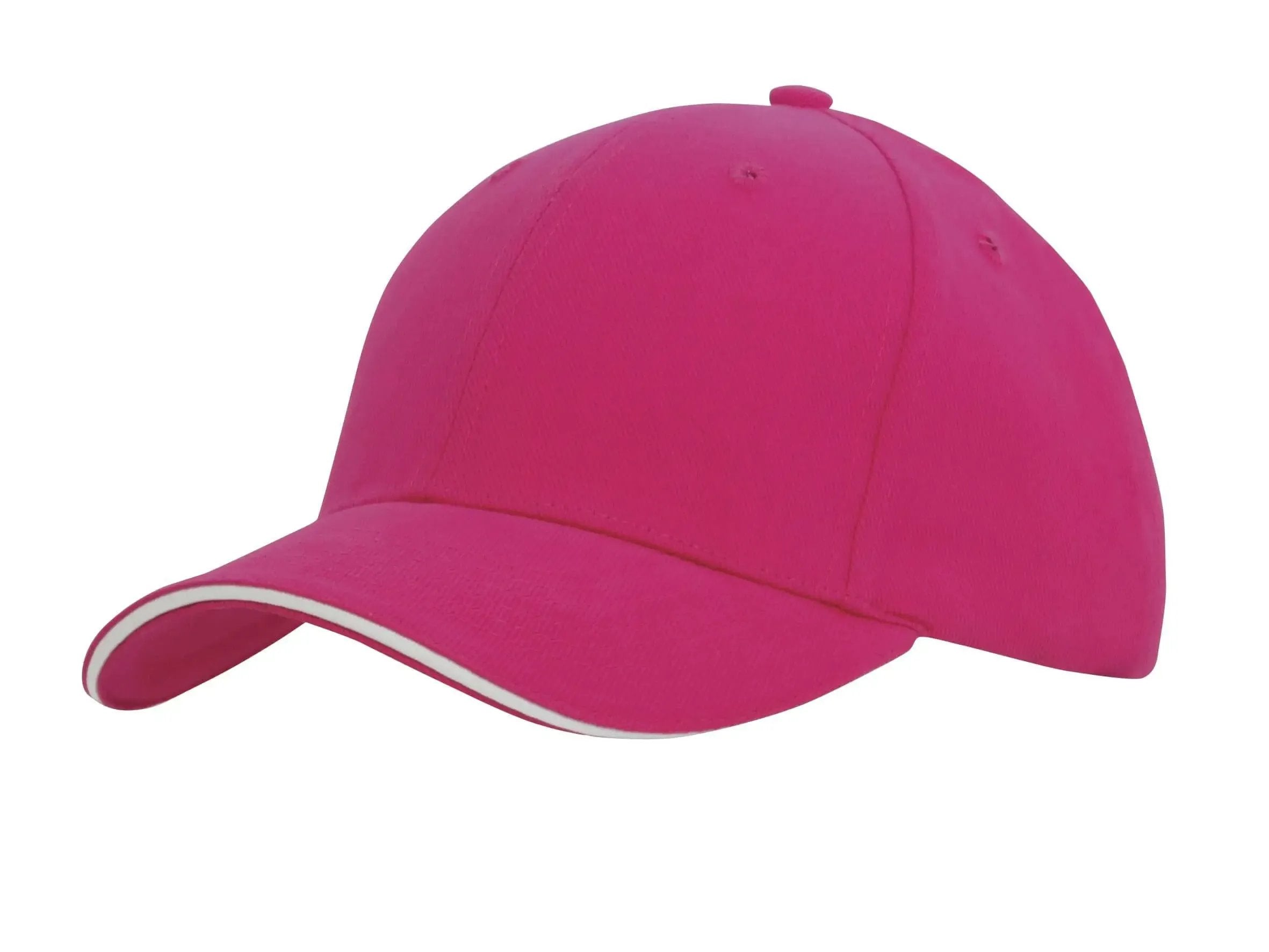 Headwear Brushed Heavy Cotton Cap With Sandwich Trim X12 - 4210